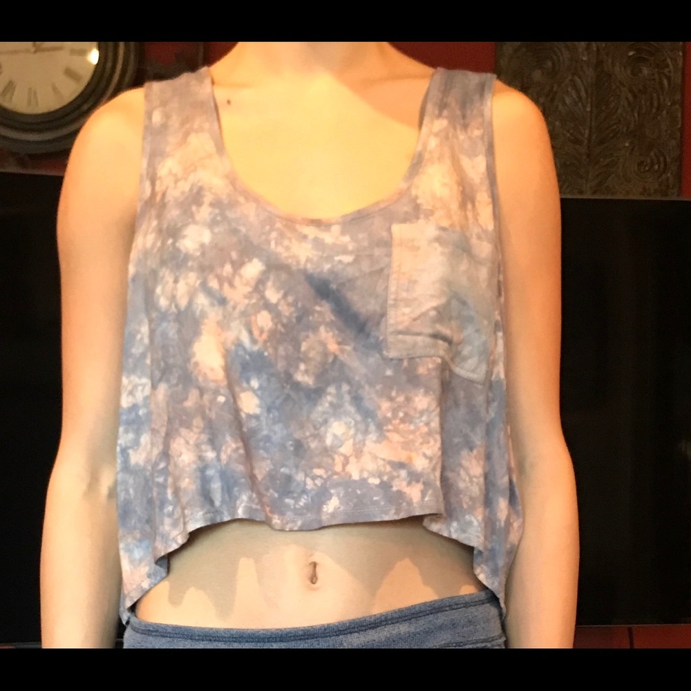 Urban outfitters crop tie dye tee.